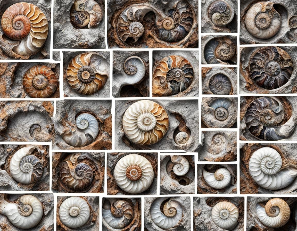 AI Image of Ancient Ammonites