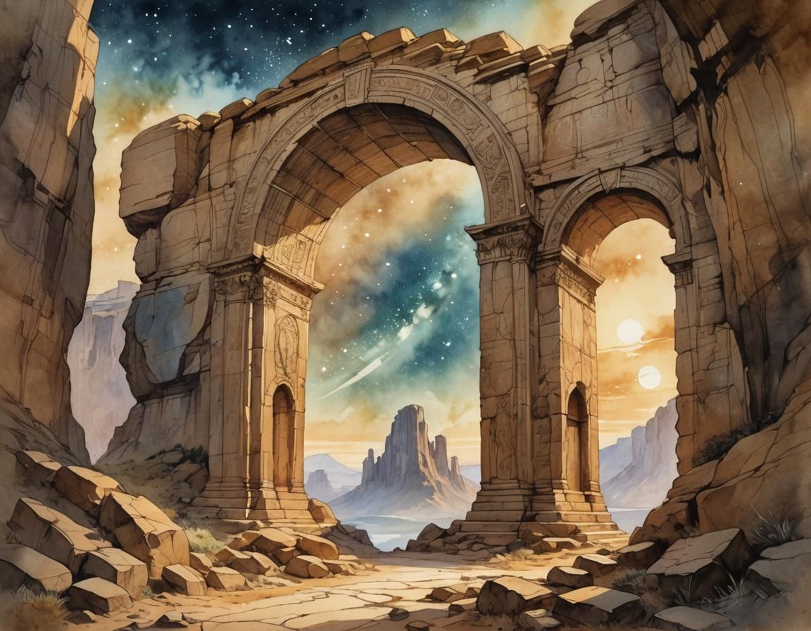 Cosmic Stone Archway to the Stars