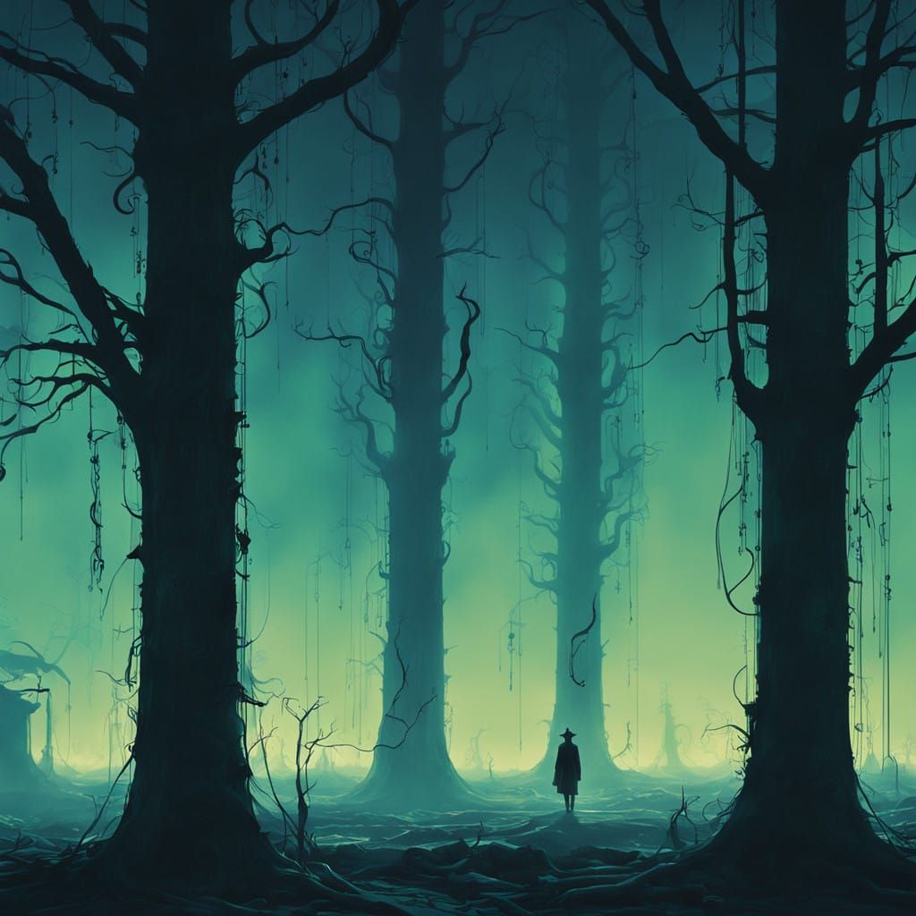 Shadows Come to Life in a Haunting, Ethereal Hall