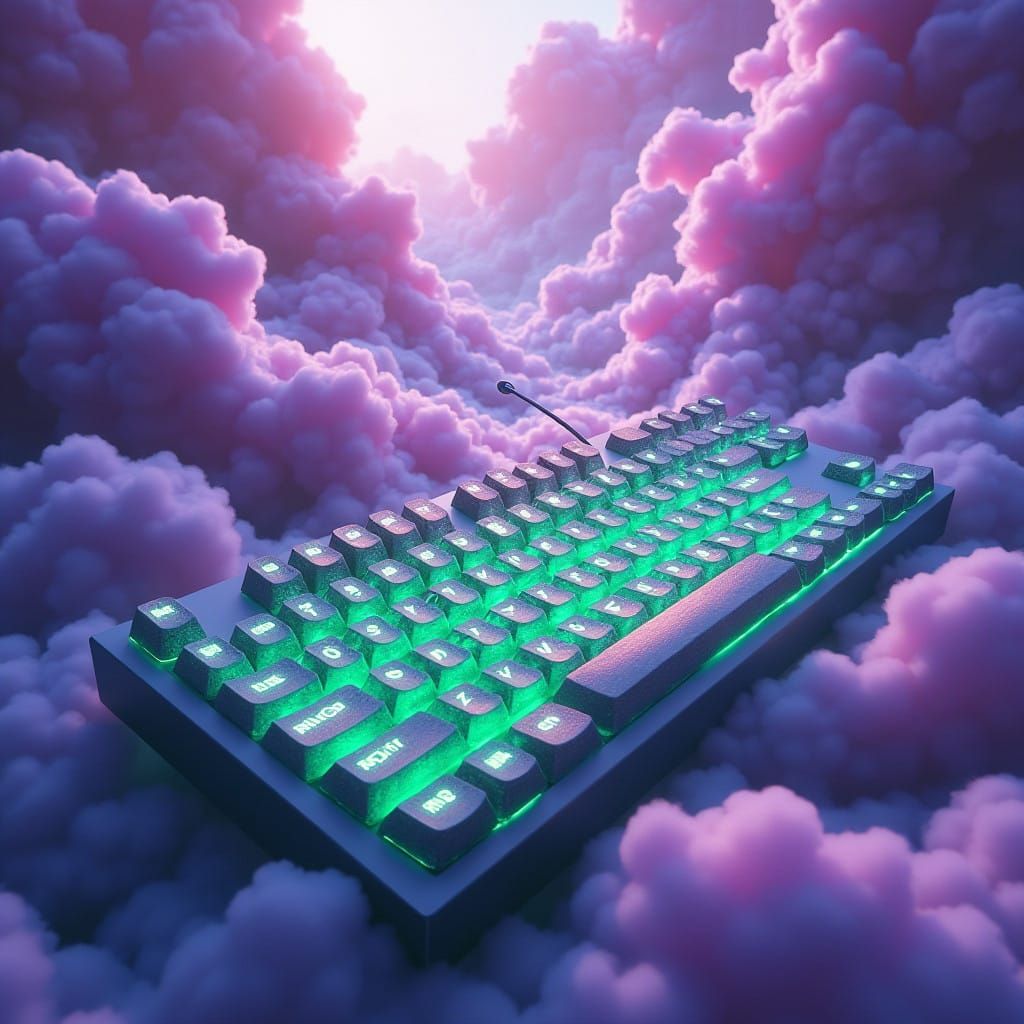 Surreal Gas Clouds in Hyper-Realistic Fantasy Style