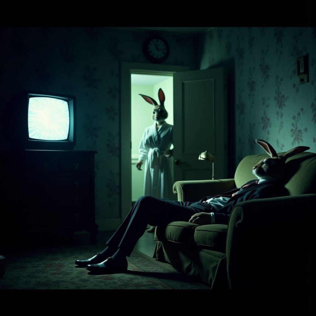 Abandoned Domesticity in Cyberpunk Haze