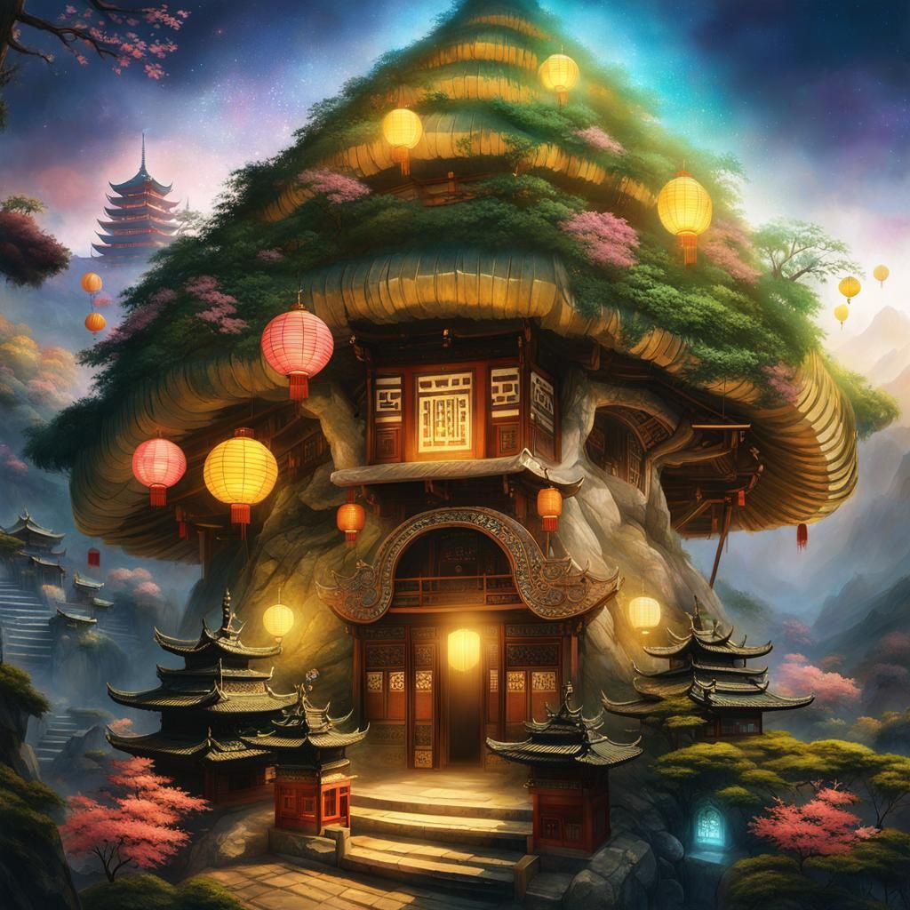 Kung Fu Monk at Misty Mountain Temple