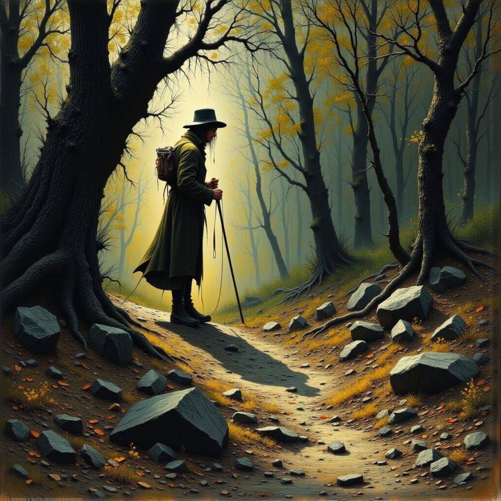 Old West Showdown: Lyle Confronts Doc in the Woods