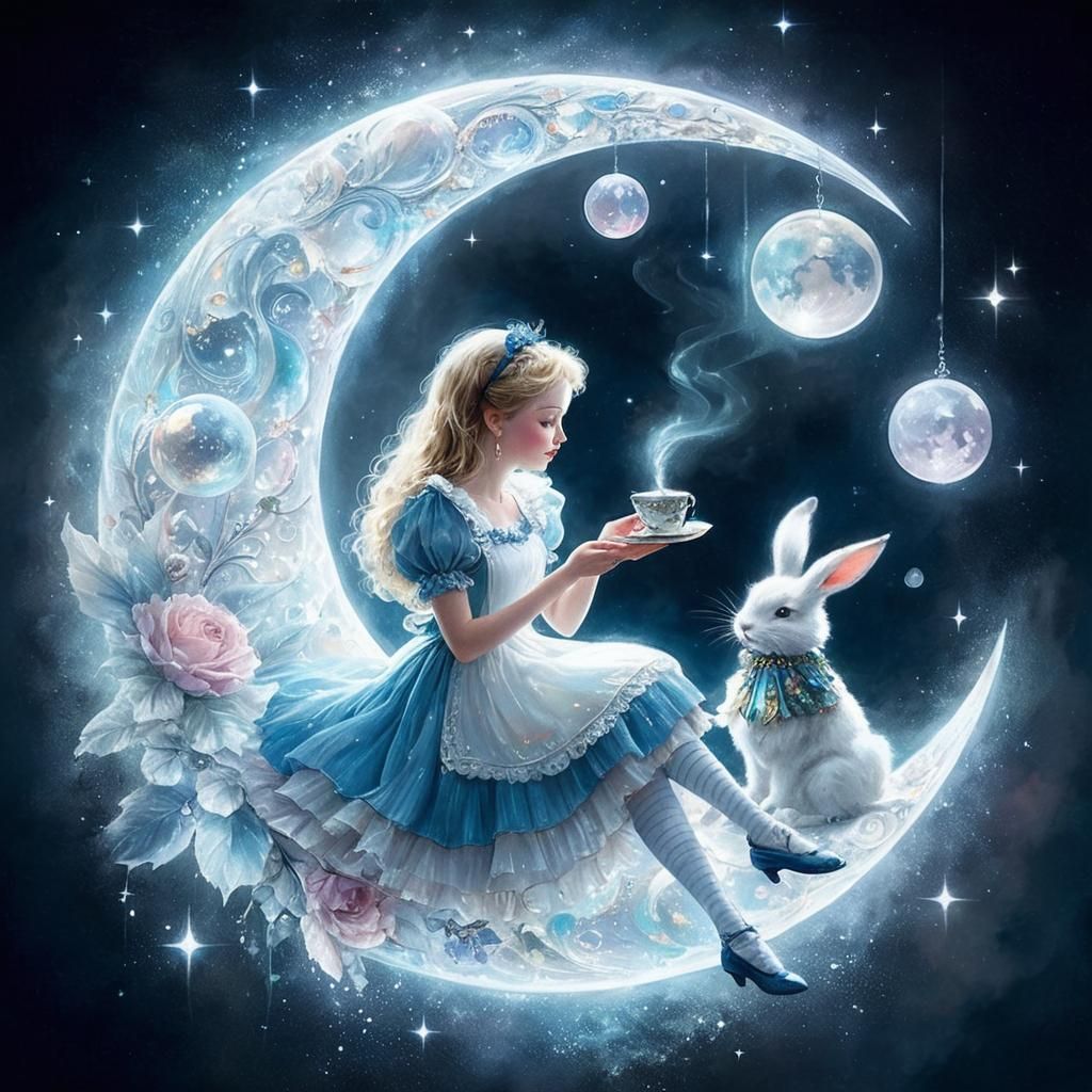 Alice on the moon