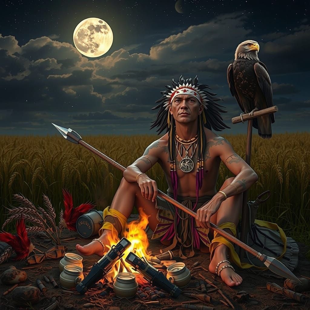 Warrior of the Night in Dark Fantasy Style