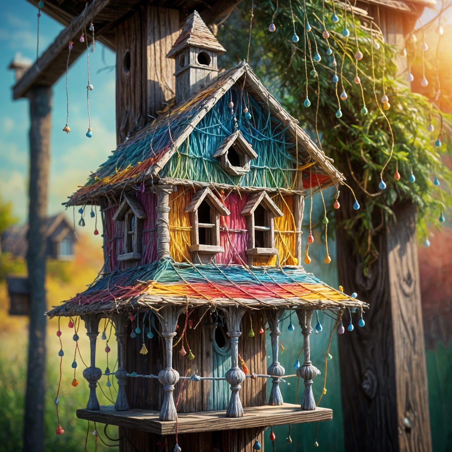 Stringy Bird House II