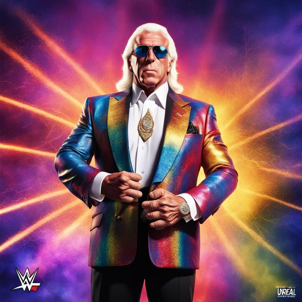 Ric Flair: High Definition Wrestling Magazine Illustration