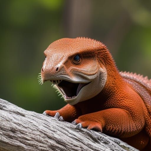 Hyperrealistic Dinosaur by Artgerm, Greg Olsen, Pixar, WLOP