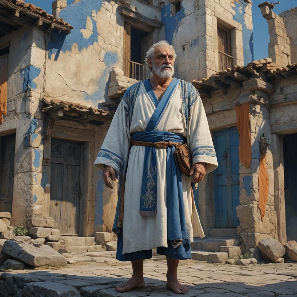 Ancient Greek Man in Robe: Fantasy Concept Art