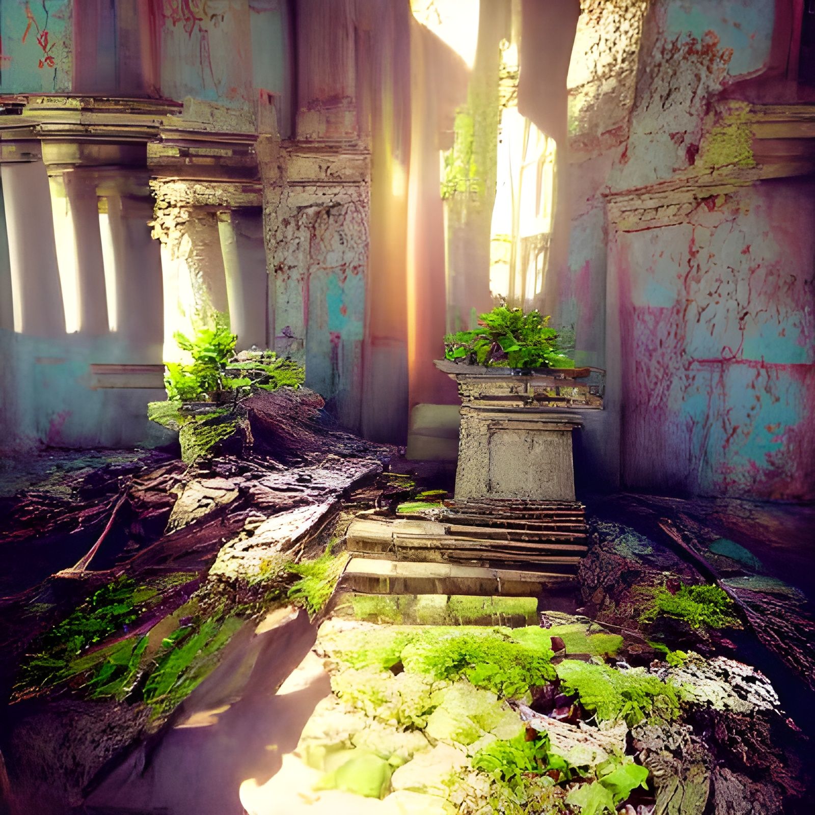 Overgrown Temple of Time in Unreal Engine