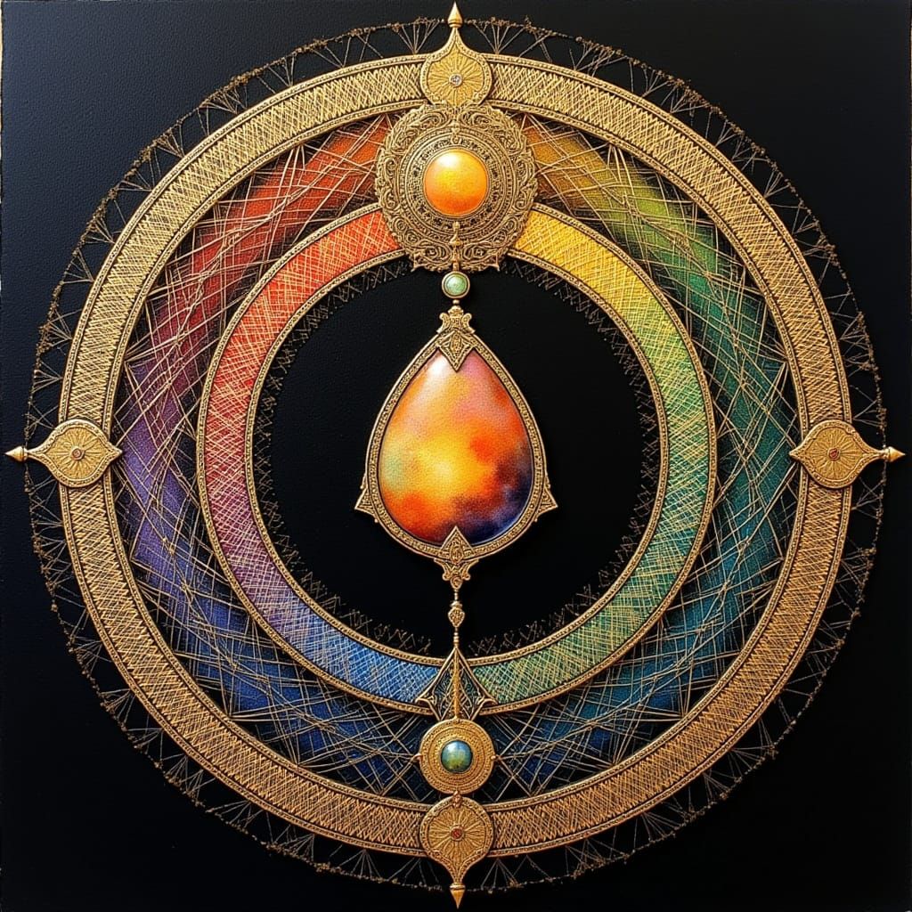 <lora:Fine line string art:1.0> <lora:Sunstone Lattice:1.0> ...