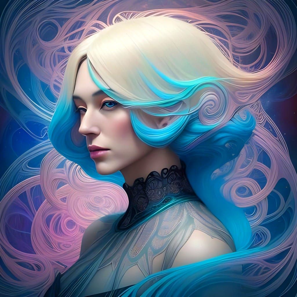 Surreal Corpulent Man with Pig Head and Flapper