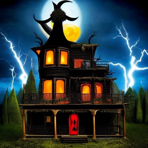 Haunted House Vacation Home in Surrealist Style