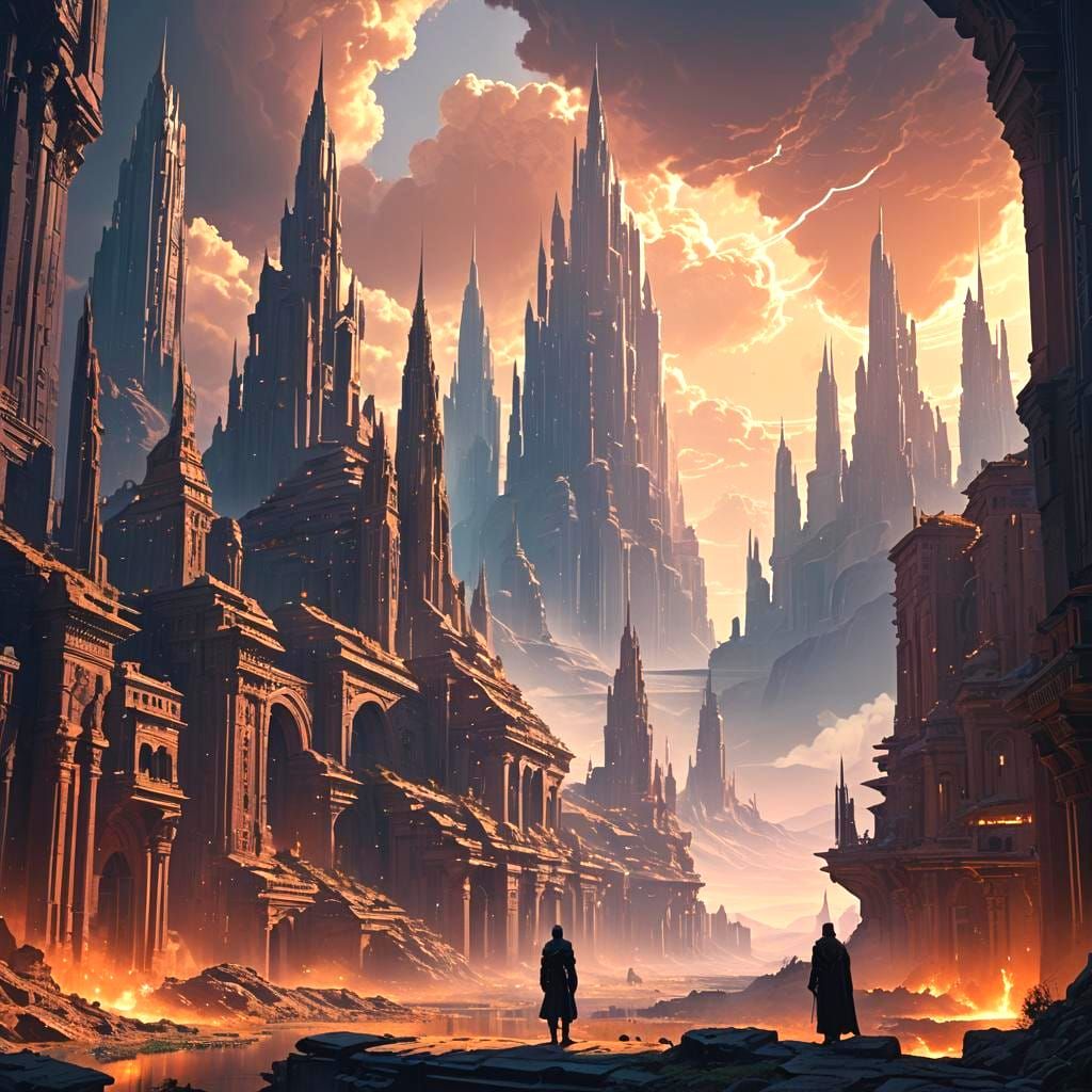 Epic Mystery: A Dramatic Digital Matte Painting