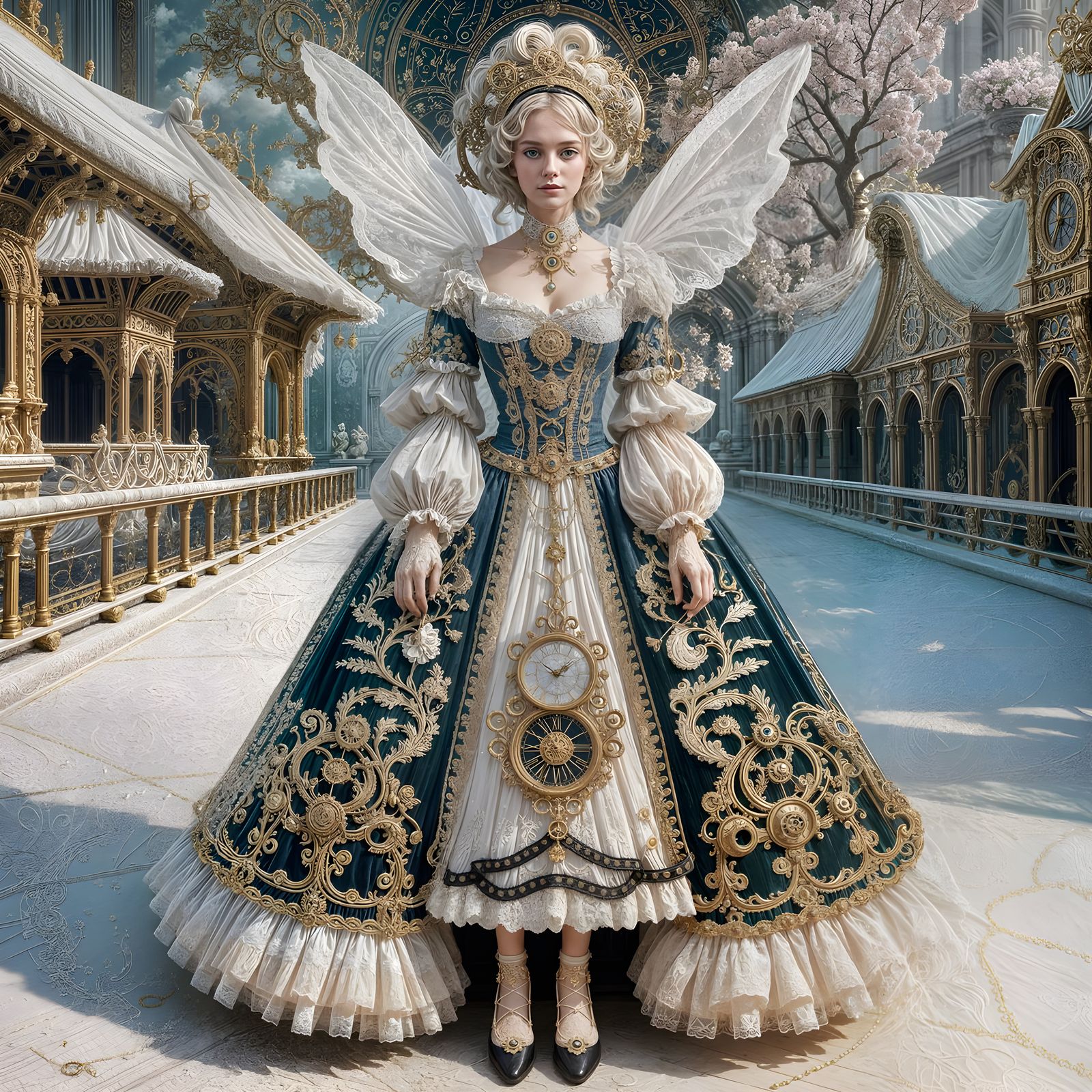 Dreamlike Clockwork in Pastel Hues