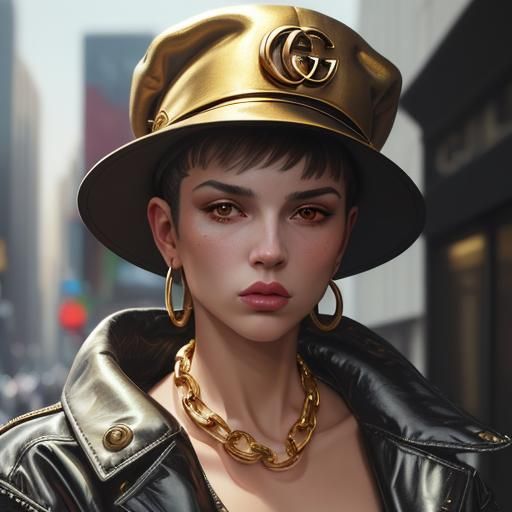 Hip-Hop Pitbull Rapper in NYC: Digital Painting