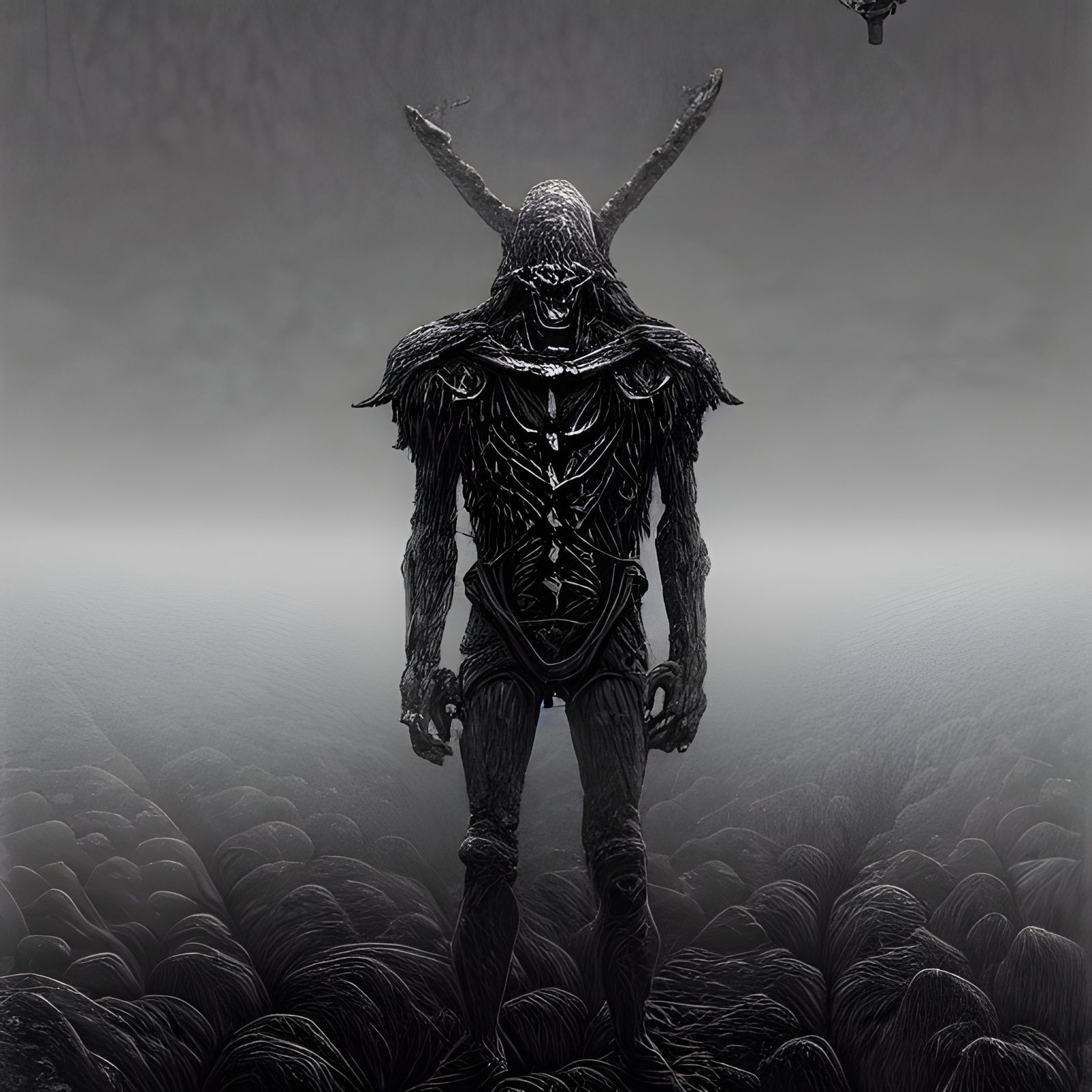 Ethereal Draugr in Dark Fantasy Style