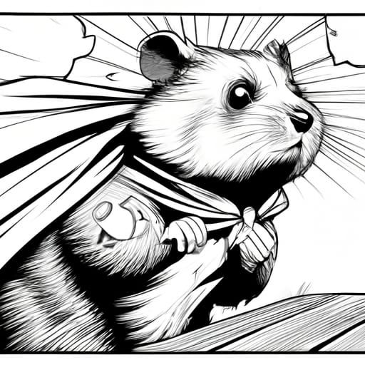 Hamster with a cape