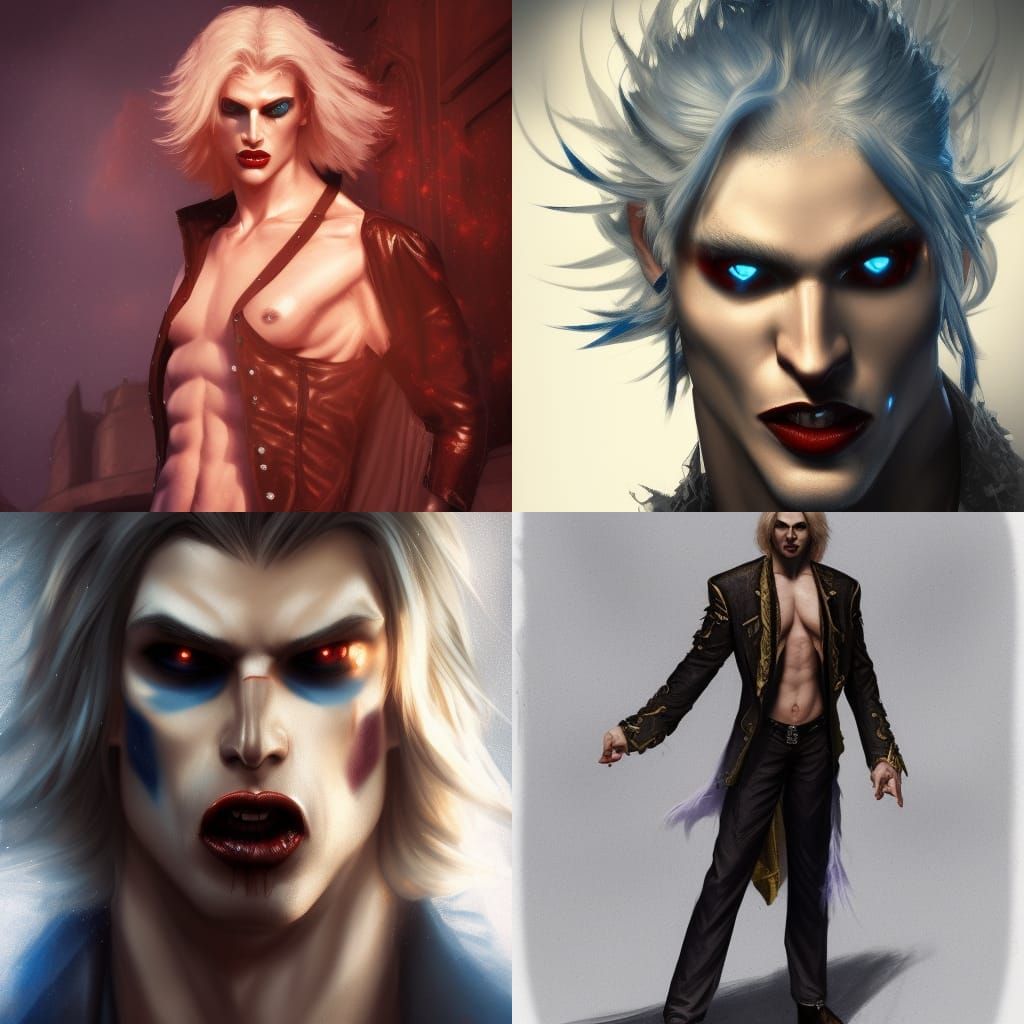 Vampire Toreador Portrait in Art Nouveau Style