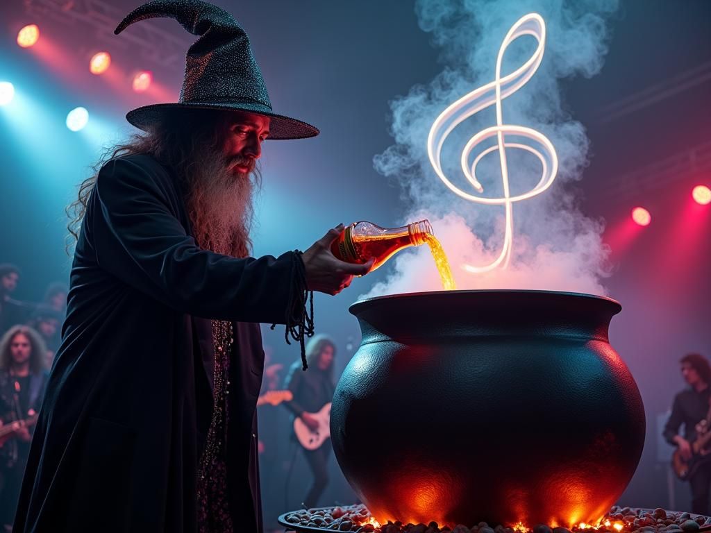 Rock Star Wizard Brewing Musical Potion