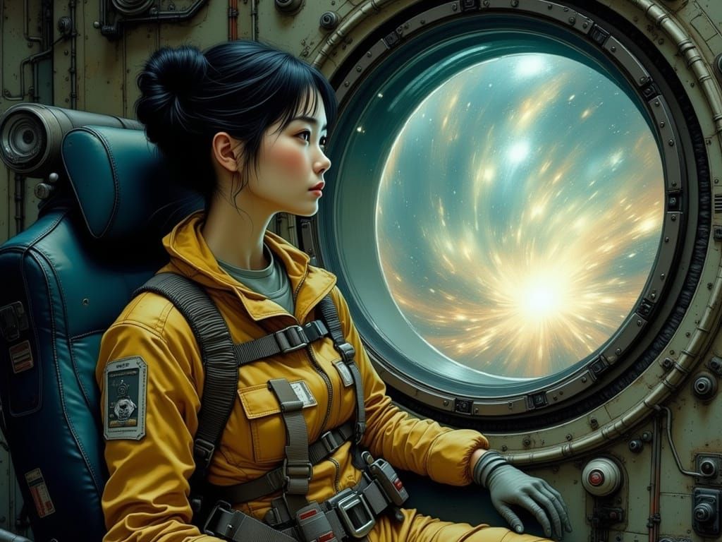 Korean Space Pilot Contemplates Cosmic Wonders in Industrial...