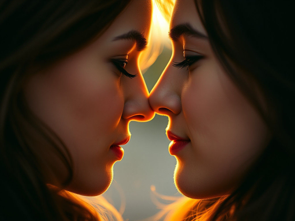 Tender Couple Moment in Soft Focus