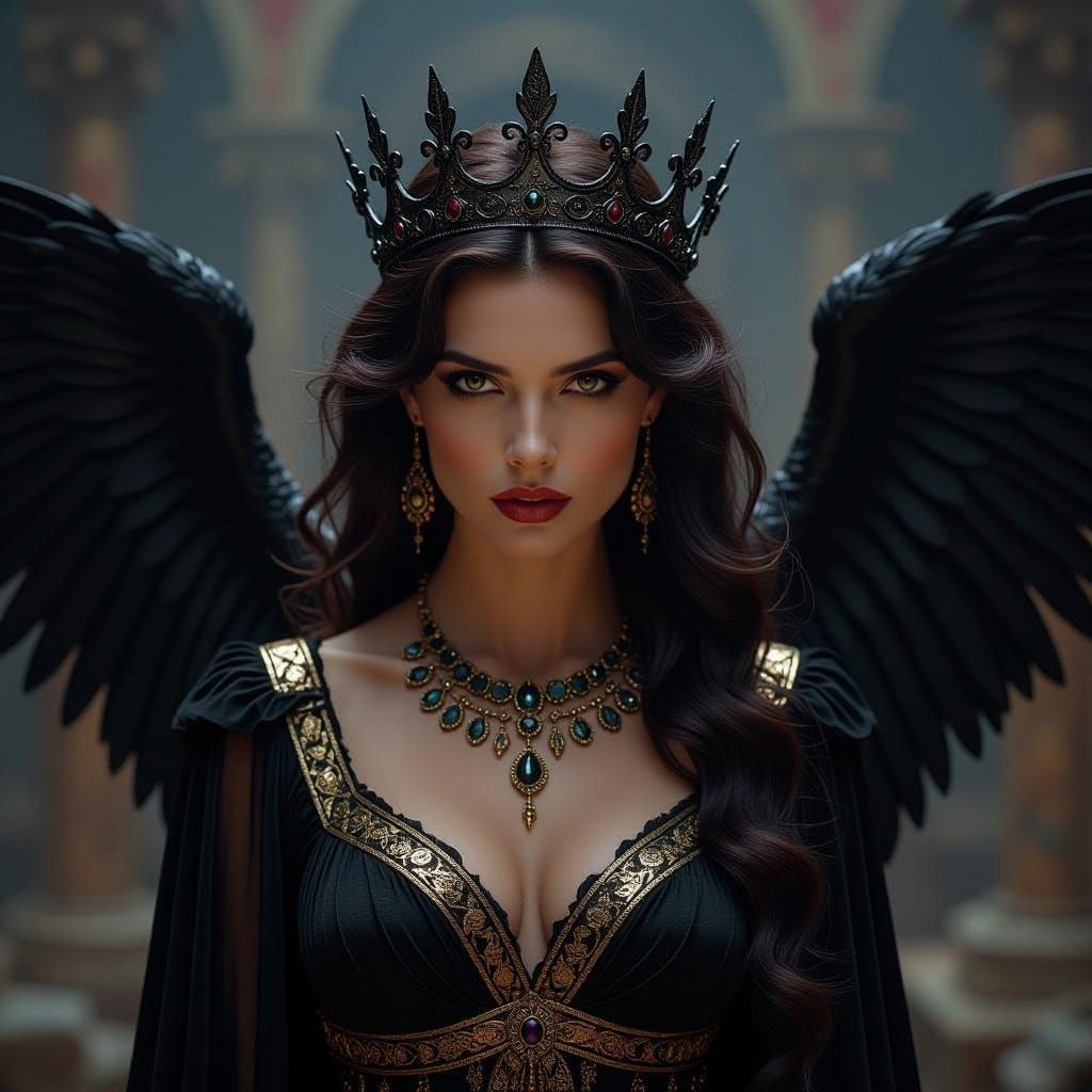 Etruscan Goddess of Madness Unveiled in Dark Romanticism