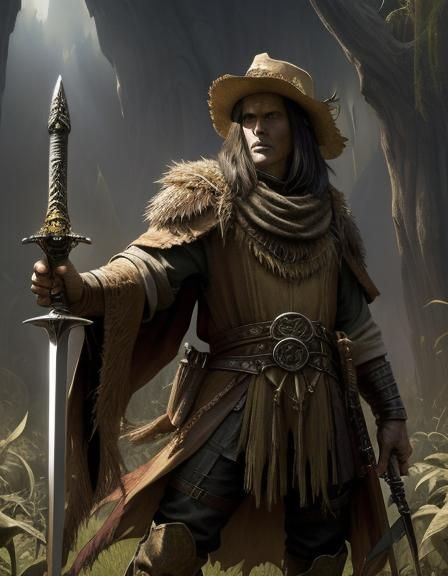 Feral Scarecrow Warrior in Swamp Dungeon