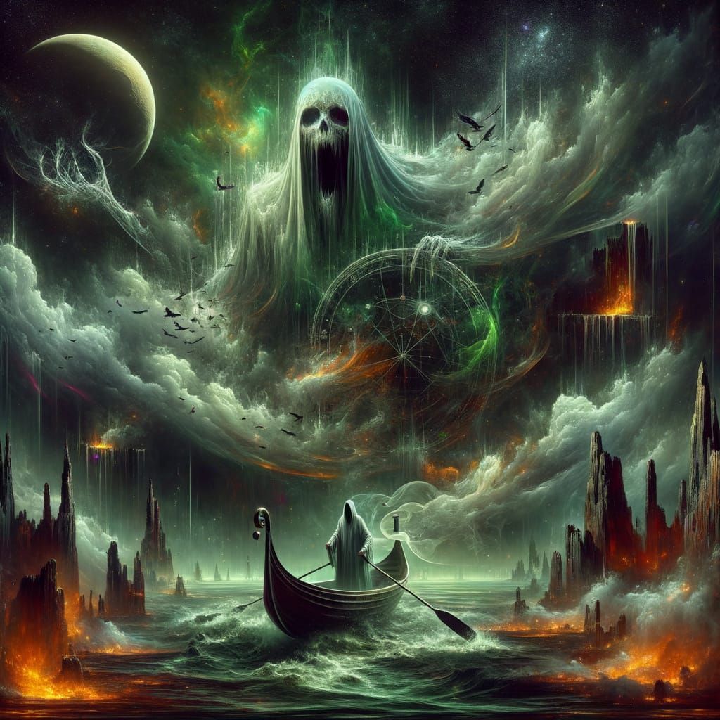 ferryman at the Stygian Lake
