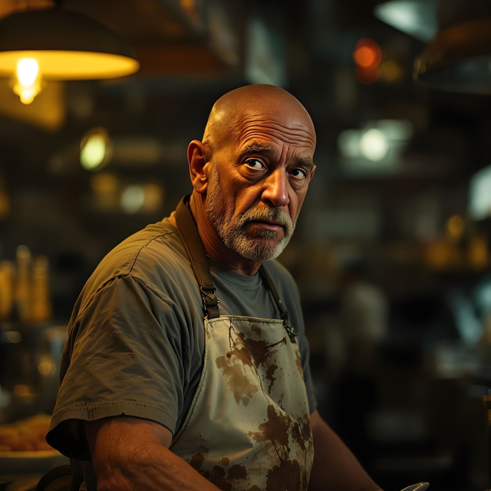 Photorealistic Portrait of a Chef at Work