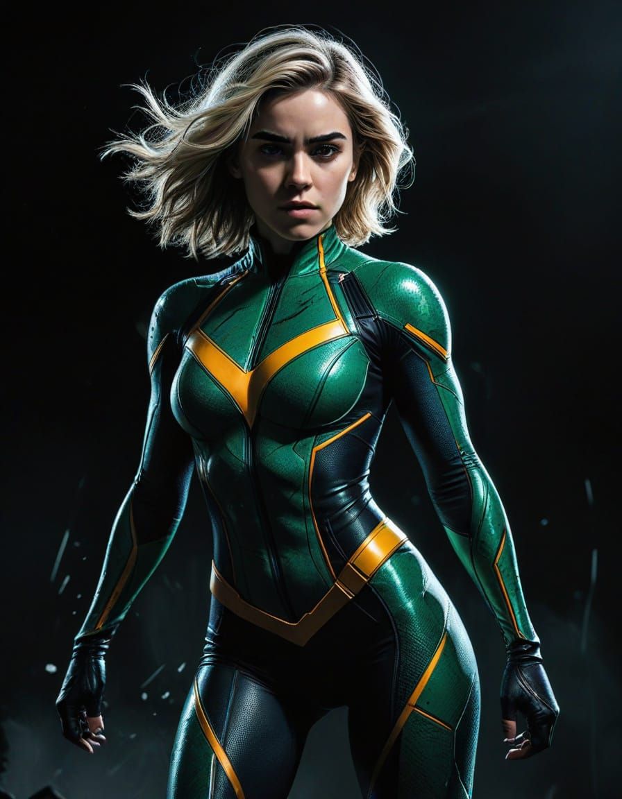 Rogue in Cinematic Comic Book Style