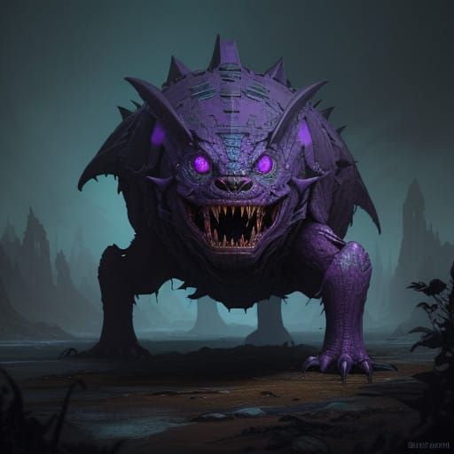 Mystical Creature Emerges from Shadows in Fantastical High-F...