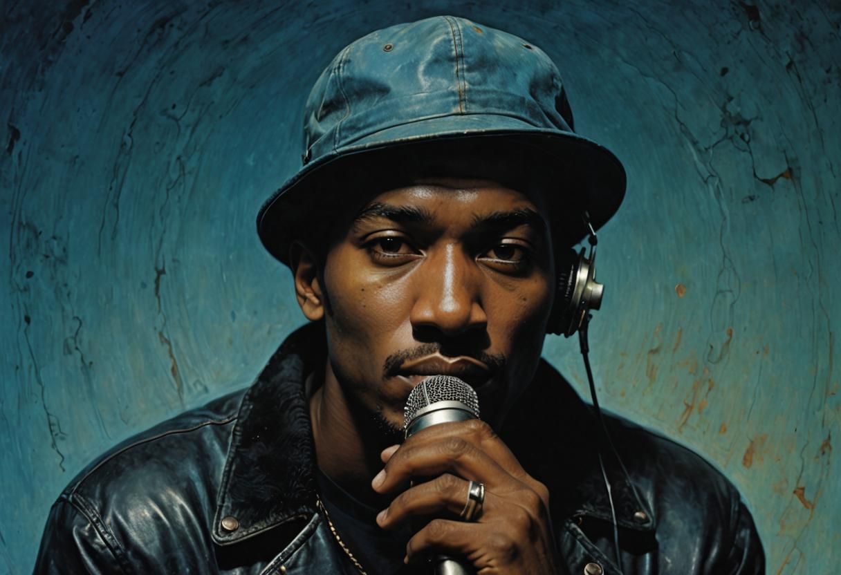 Double Exposure Portrait for RnB Album Art