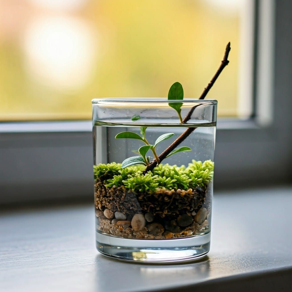 Glass Cup Still Life Inspired by Naturalism