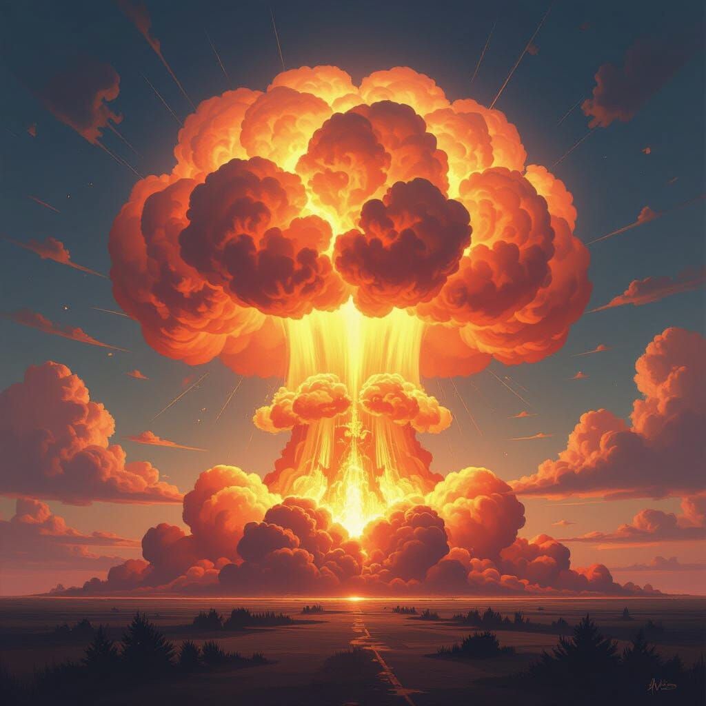 Atomic Explosion Digital Painting