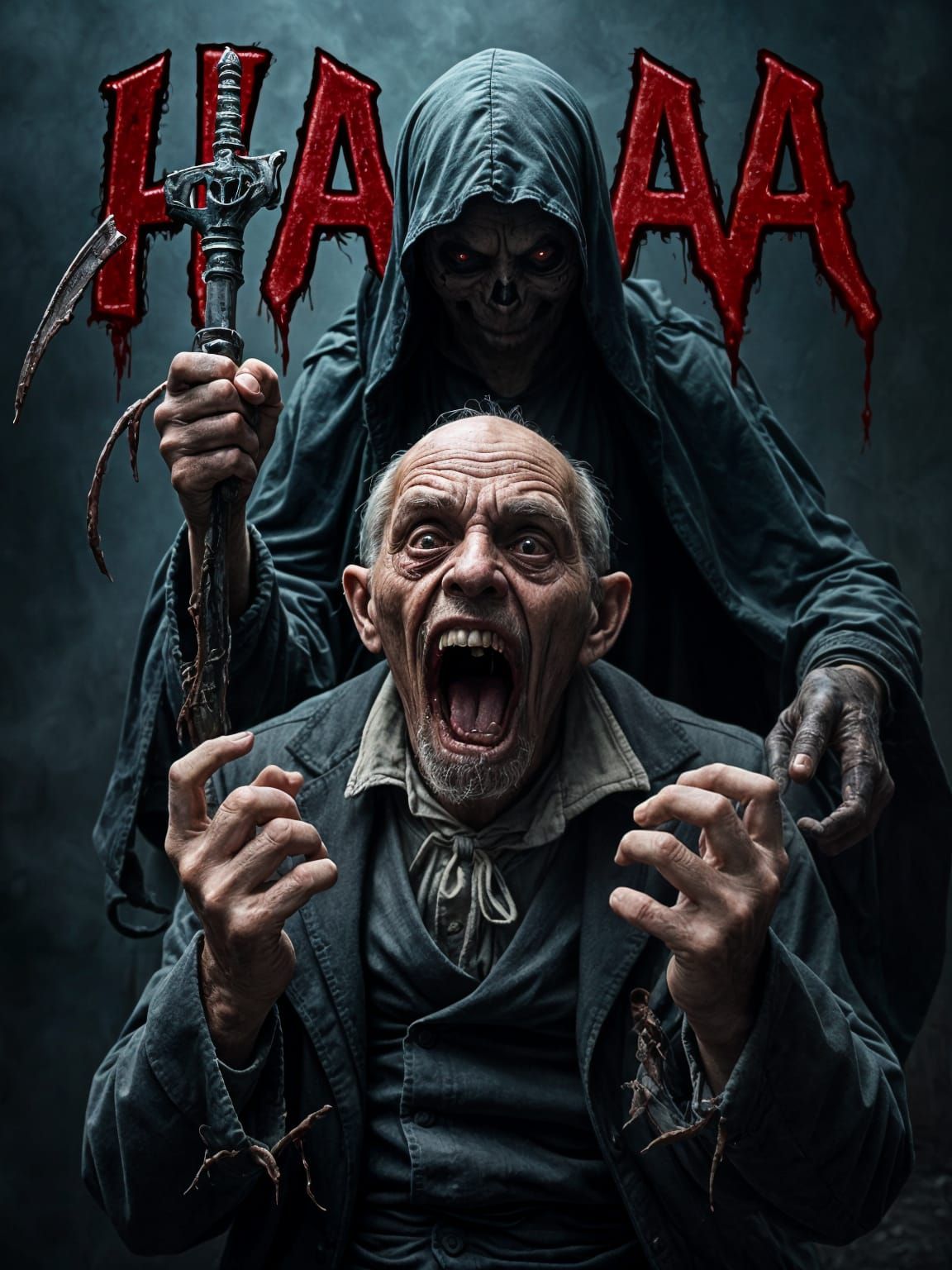 Terrified Old Man Confronts The Reaper