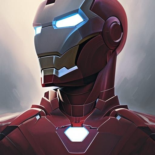 Demonic Eldritch Iron Man Portrait in 8K