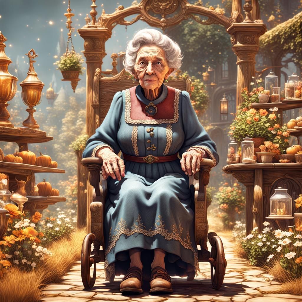 Old Woman in a Shoe: Storybook Illustration
