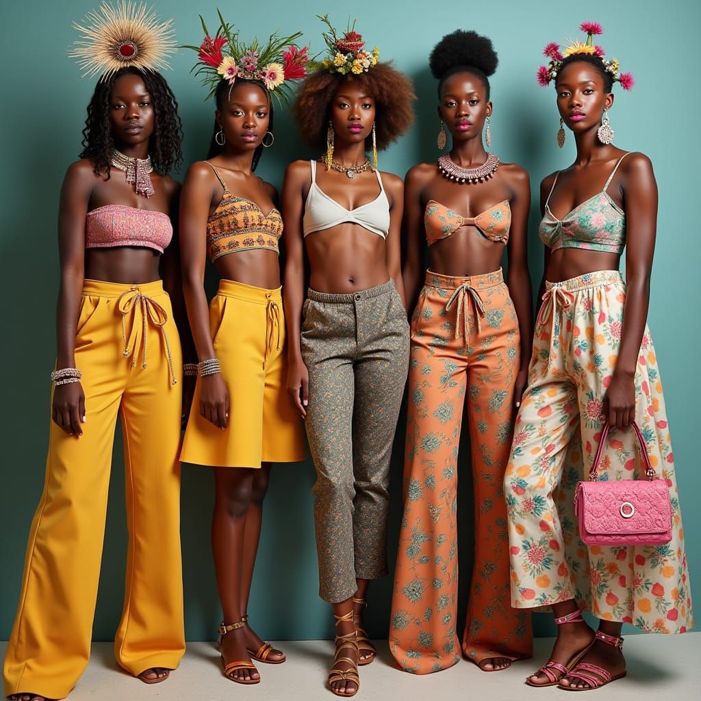 Vibrant Summer Fashion with Angolan and Polynesian Influence...