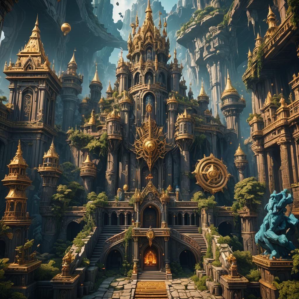 Detailed Matte Painting of Crypto King in 8K