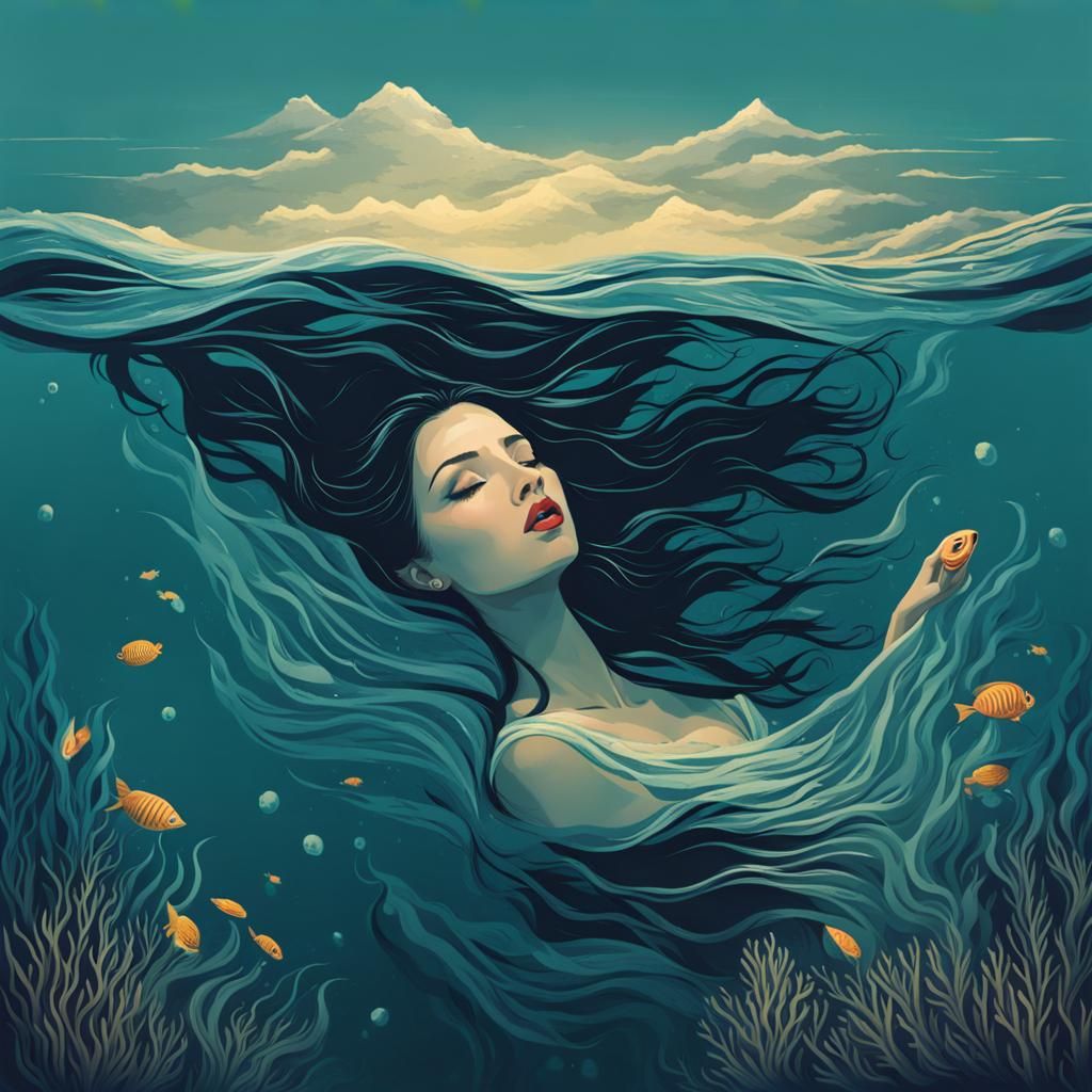 Woman Submerged: A Deep Dive