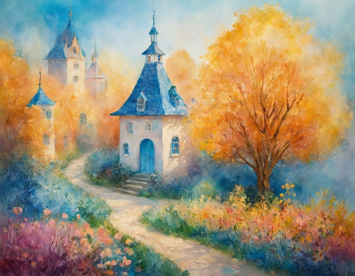 Ethereal Watercolor Dreamscapes