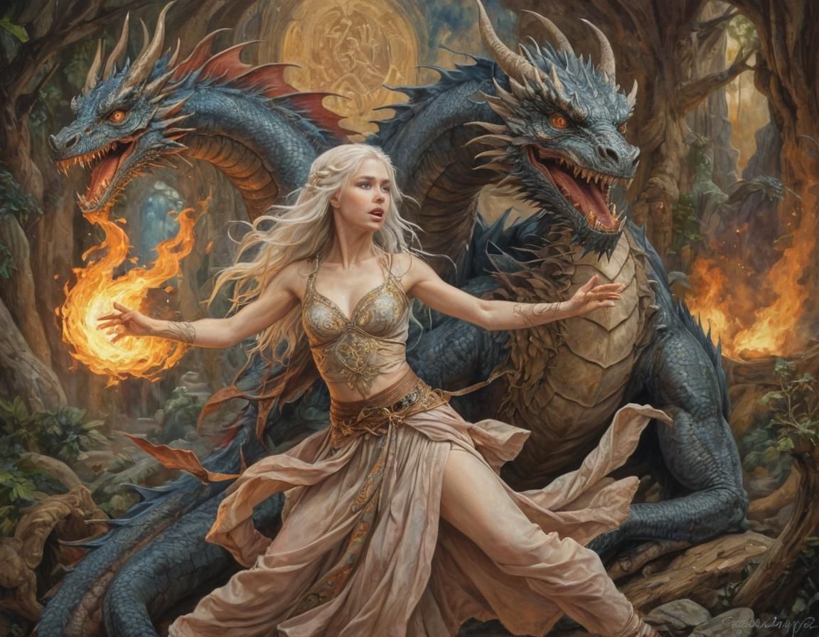 Daenerys Targaryen's Fiery Arabesque Dance