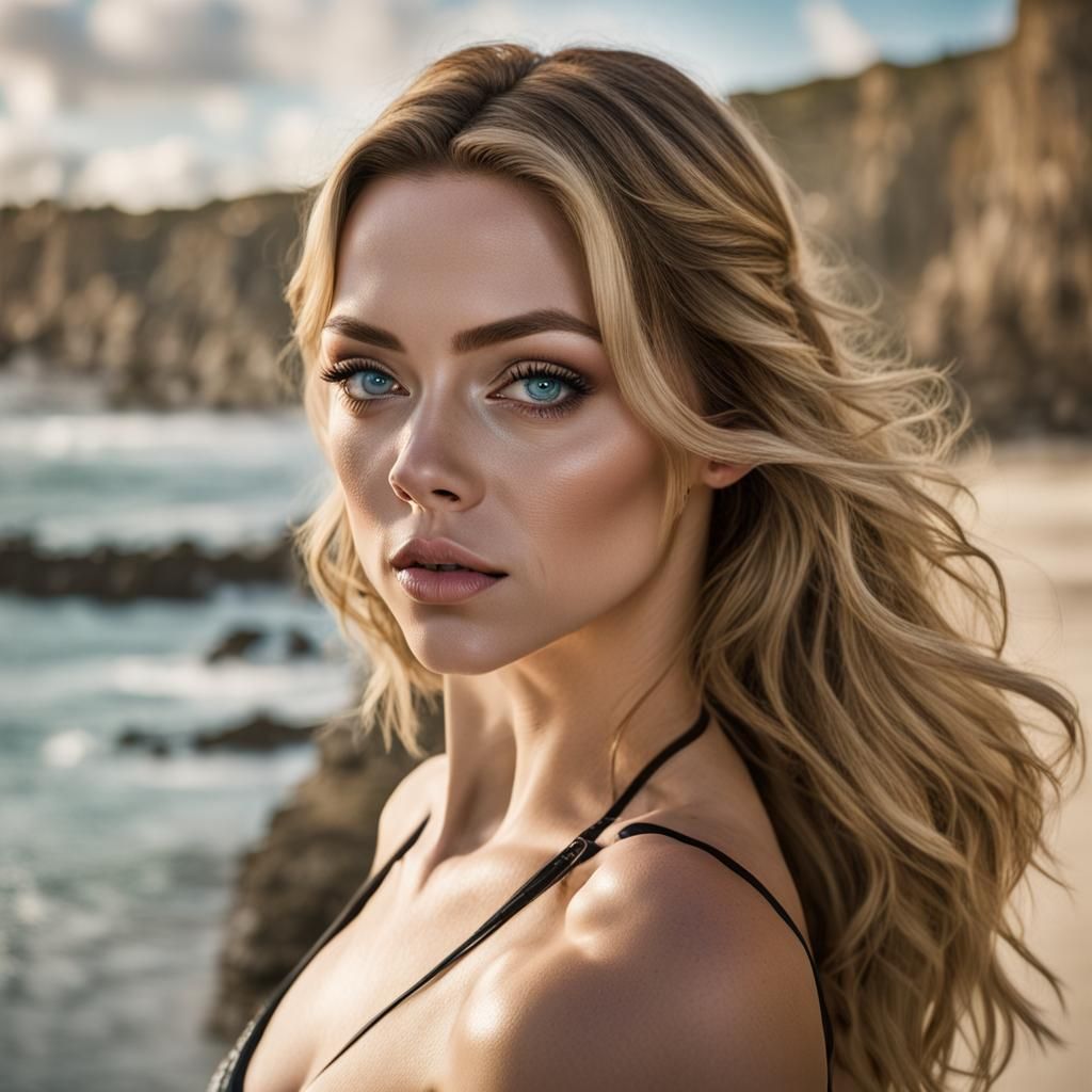 Close-Up Portrait of Woman in Bikini