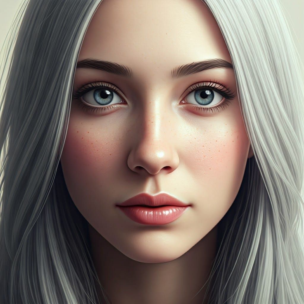 Ethereal Celestial Goddess Portrait in Dreamy Lighting