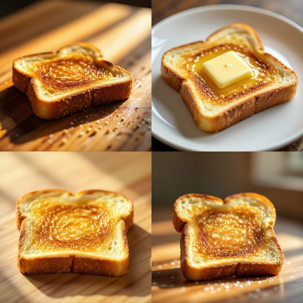 Perfectly Toasted Slice of Bread