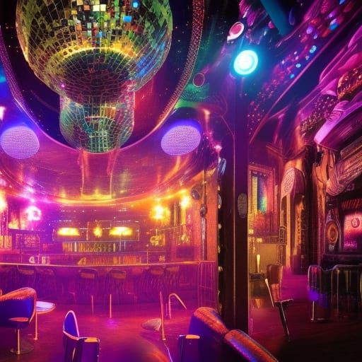 Disco Pig Nightclub: Digital Matte Painting