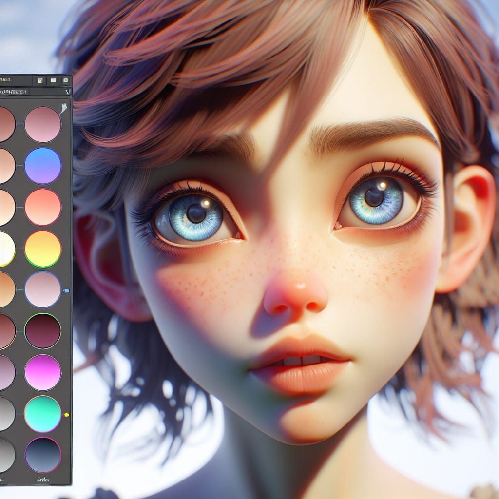 Ethereal Fantasy Maiden in Soft Hues