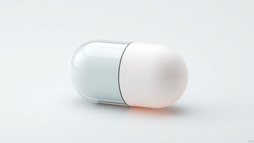 Futuristic White Tic Tac Capsule Design