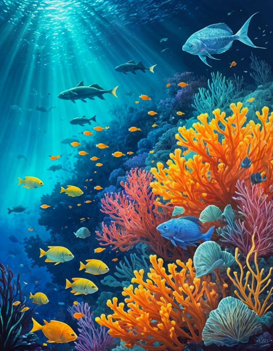 underwater scene